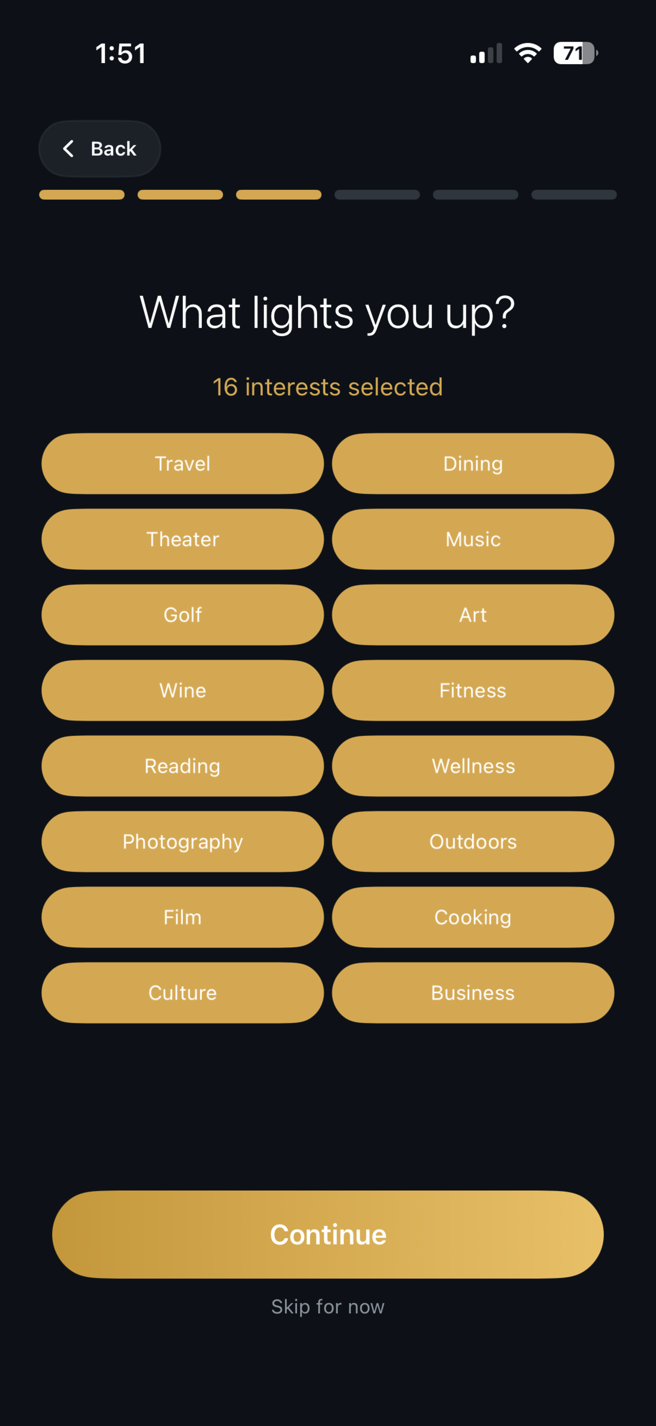 SilverGents iOS welcome and sign-up screen